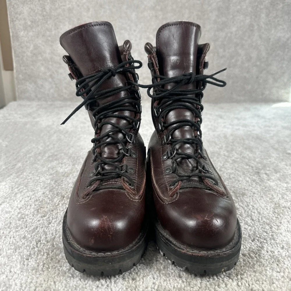 Vintage Danner Men's Yukon Hunting Boots Brown Leather Size 8 D USA Made 60230